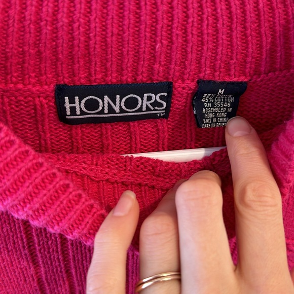 Vintage floral high neck sweater - Picture 3 of 4